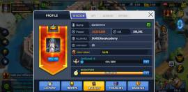 LOK account 15M power; Castle lvl 26, VIP lvl 11 (farmer account), € 29.00