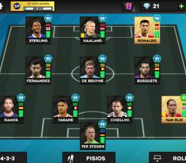 Sell Dream League Soccer account with several black cards, USD 30.00