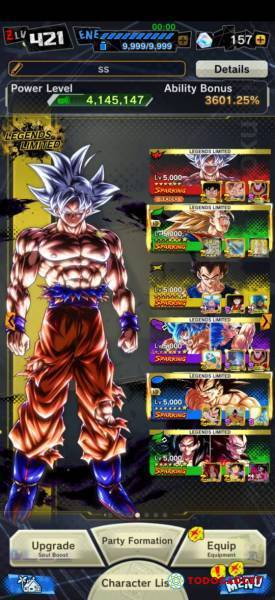 Super Saiyan 4 Goku & Vegeta (DBL53-01S), Characters