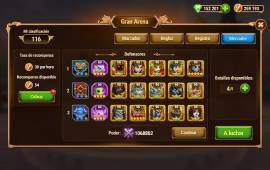 I sell Hero Wars account level 127, with good inventory, negotiable, € 30.00