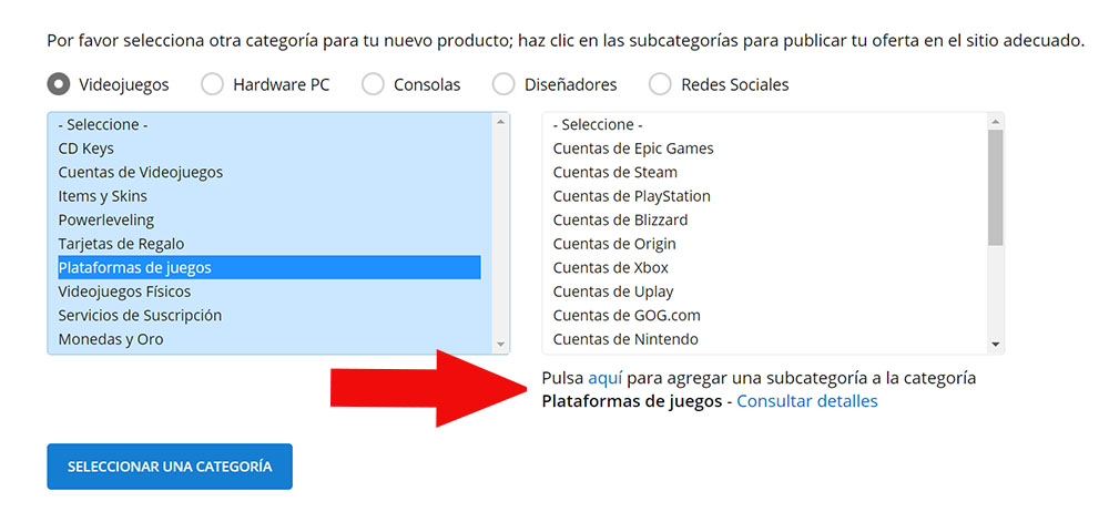 Cómo crear subcategorias personalizadas en Todogadget